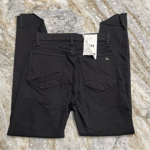 Rag & bone Nina High-Rise Skinny Black Hampton
Slim Fit Ankle Black Jean size 26 - Picture 11 of 14